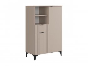 Комод 2 Рич (кашемир/фрапучино матовый/черный) в Новом Шарапе - novyj-sharap.mebel-nsk.ru | фото