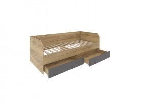 Кровать-диван с ящиками Шерлок Дв120.0_90 в Новом Шарапе - novyj-sharap.mebel-nsk.ru | фото