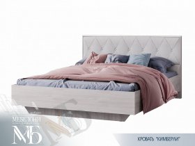 Кровать двуспальная 1,6м Кимберли КР-13 в Новом Шарапе - novyj-sharap.mebel-nsk.ru | фото