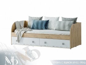Кровать с ящиками Тренд КР-01 в Новом Шарапе - novyj-sharap.mebel-nsk.ru | фото