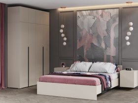 Модульная спальня Айри (кашемир) в Новом Шарапе - novyj-sharap.mebel-nsk.ru | фото