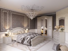 Модульная спальня Николь (Мебельград) в Новом Шарапе - novyj-sharap.mebel-nsk.ru | фото