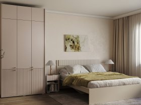 Модульная спальня Орма (МДФ) в Новом Шарапе - novyj-sharap.mebel-nsk.ru | фото