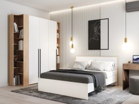 Модульная спальня Ренн в Новом Шарапе - novyj-sharap.mebel-nsk.ru | фото