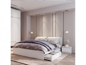 Модульная спальня Симпл в Новом Шарапе - novyj-sharap.mebel-nsk.ru | фото