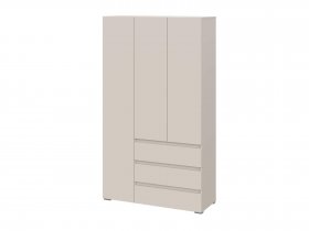 Шкаф трехстворчатый с ящиками Люмо ШК-06 в Новом Шарапе - novyj-sharap.mebel-nsk.ru | фото