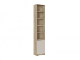 Стеллаж Бостон СЖ-001 (дуб крафт серый/кашемир) в Новом Шарапе - novyj-sharap.mebel-nsk.ru | фото