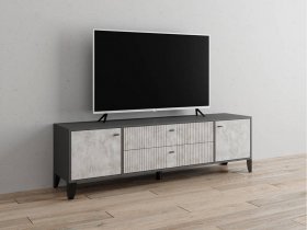 Тумба под ТВ Парус-10 (графит/мальта) в Новом Шарапе - novyj-sharap.mebel-nsk.ru | фото