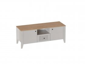 Тумба узкая 2дв. 1ящ. Валенсия (гостиная) в Новом Шарапе - novyj-sharap.mebel-nsk.ru | фото